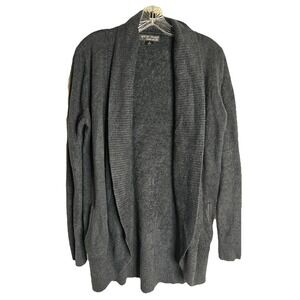 Bamboo Dreams Black Open Front‎ Cardigan Medium Style 452